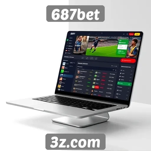 Navegação intuitiva e design do site 687bet