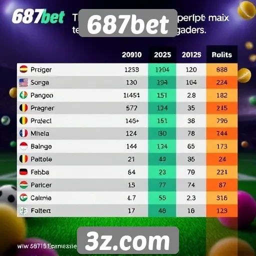 Estatísticas de jogos populares no 687bet